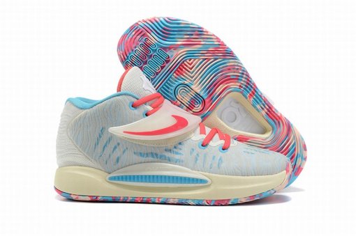 Kevin Durant 14 White Blue Red