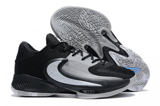 Nike Freak 4 Shoes Black White Gray