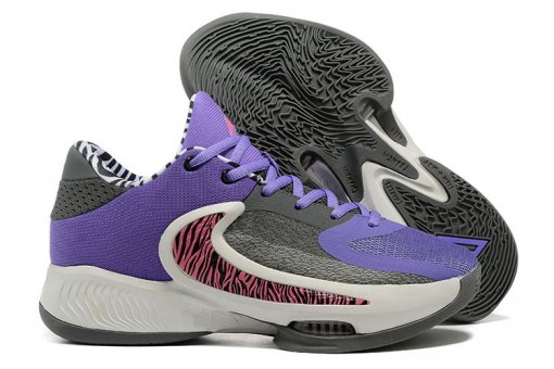 Nike Freak 4 Shoes Purple Gray